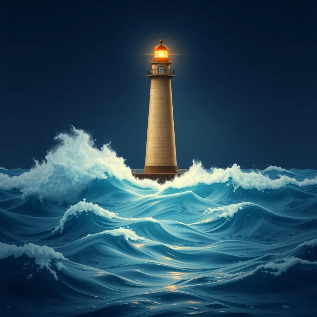 외환 시장의 불안정성(출렁이는 파도) 속에서 한미 통화스와프가 시장에 달러 유동성을 공급하여 환율을 안정시키고 투자 심리를 진정시키는(잔잔해지는 물결) 역할을 하는 안전판의 기능을 시각화합니다 .