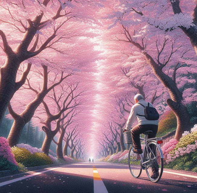 벚꽃과 자전거 여행