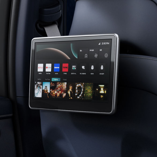 2열 인포테인먼트 디스플레이