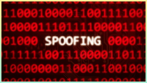 스푸핑의 위험성을 강조한 이미지