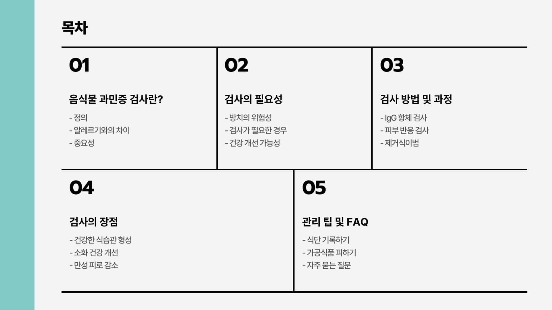 음식물 과민증 검사