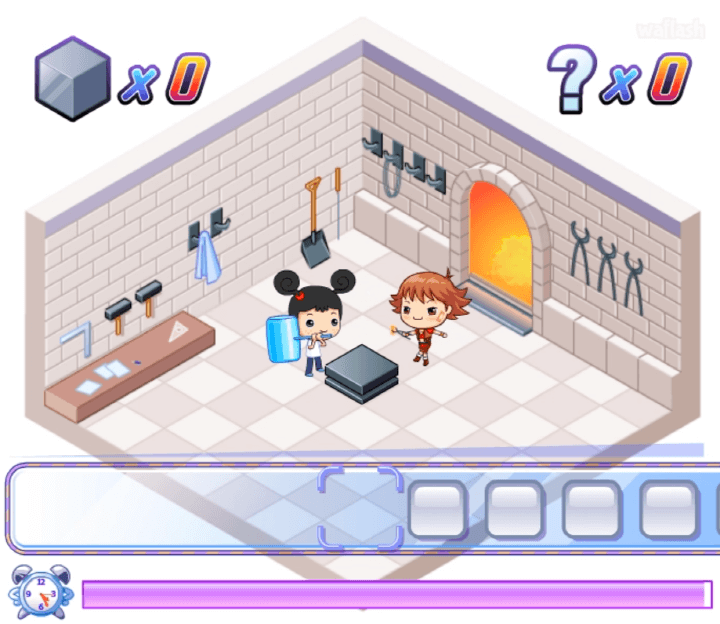 불꽃-대장간-플래시게임-시작-화면