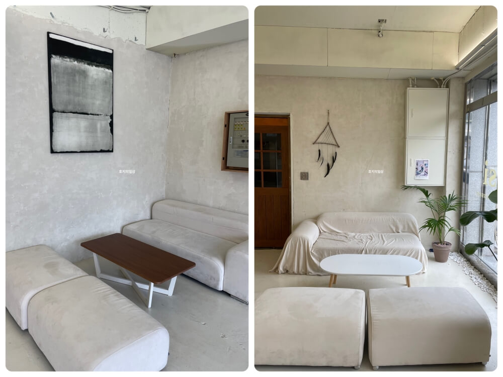 수원 오목천동 골목 카페 오아시스 - 매장 쇼파 좌석