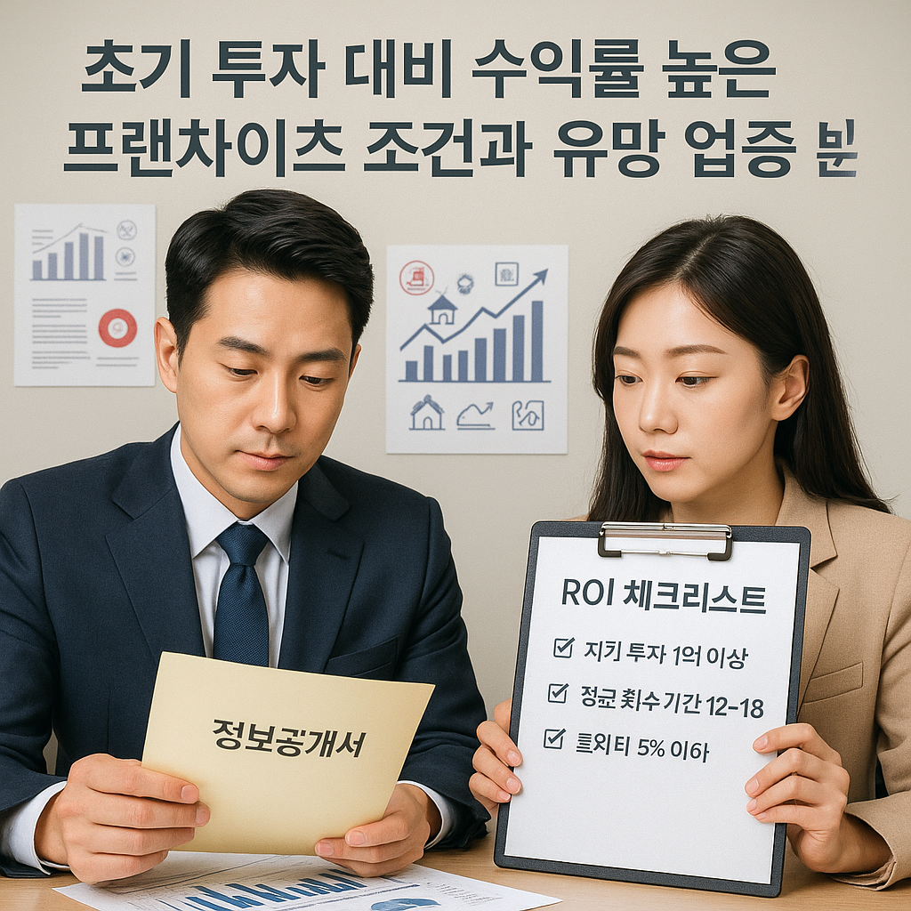 초기 투자 대비 수익률 높은 프랜차이즈 조건과 유망 업종 분석