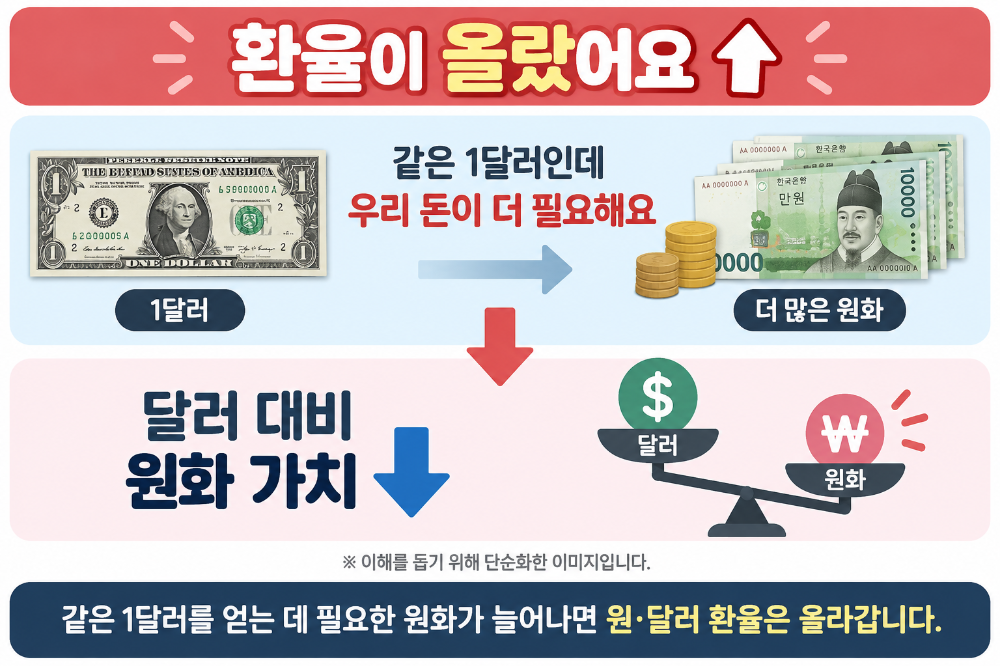 환율이 오르면 왜 원화는 약해질까?