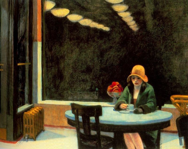 Automat-edward-hopper-1927 l 위키미디어 커먼스
