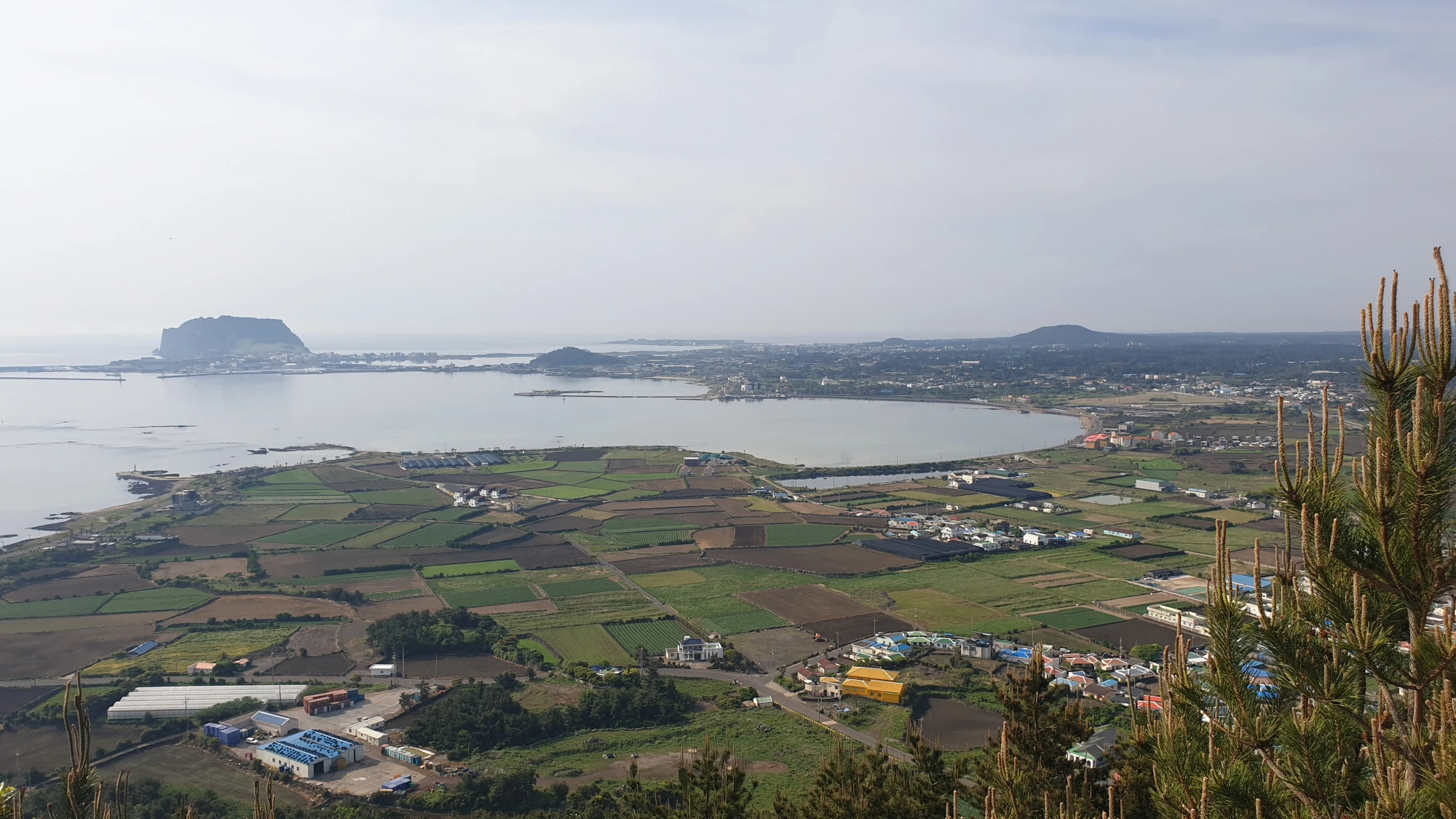 지미봉 정상 경치