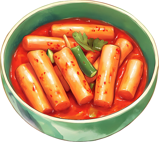 야식 대표 음식인 떡볶이 이미지