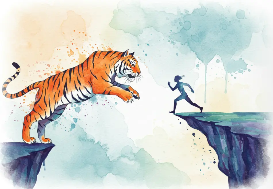 호랑이에게 쫒기는 꿈 해몽