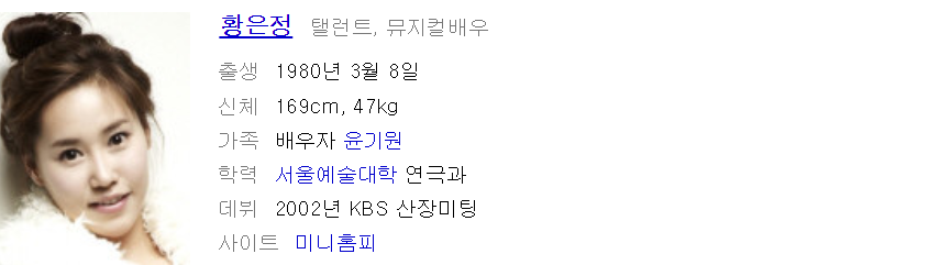 황은정 윤기원 이혼