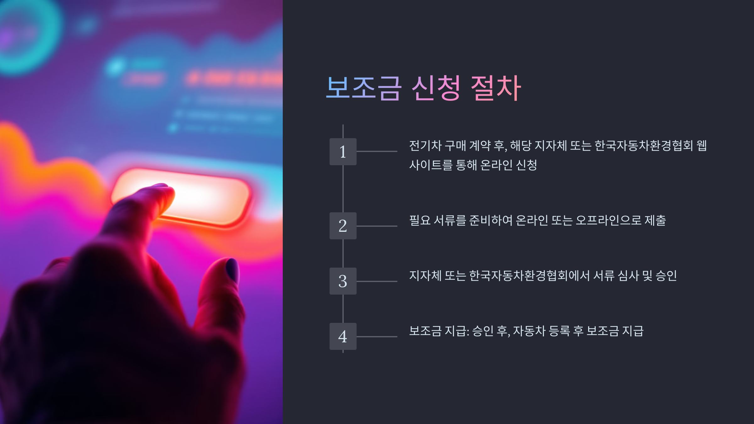 전기차 보조금 신청