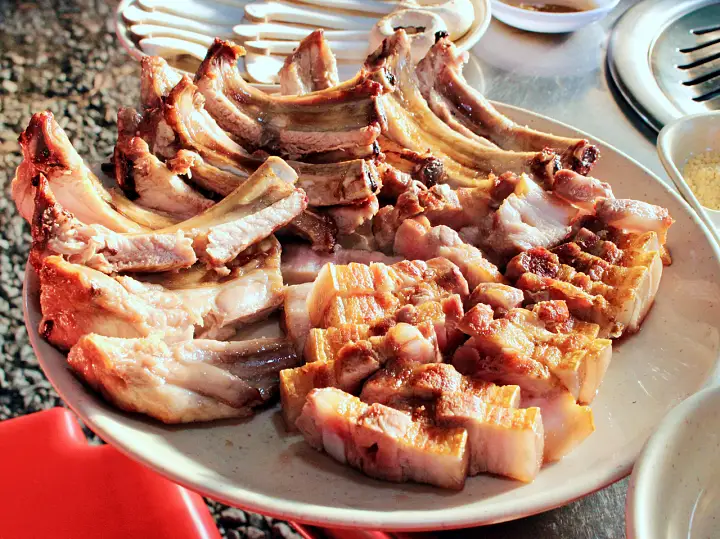 식객 허영만 백반기행 172회 박기웅 편 전복 등갈비 삼겹살 오리 바베큐 BBQ 강변 미사리 하남 스타필드 맛집 소개