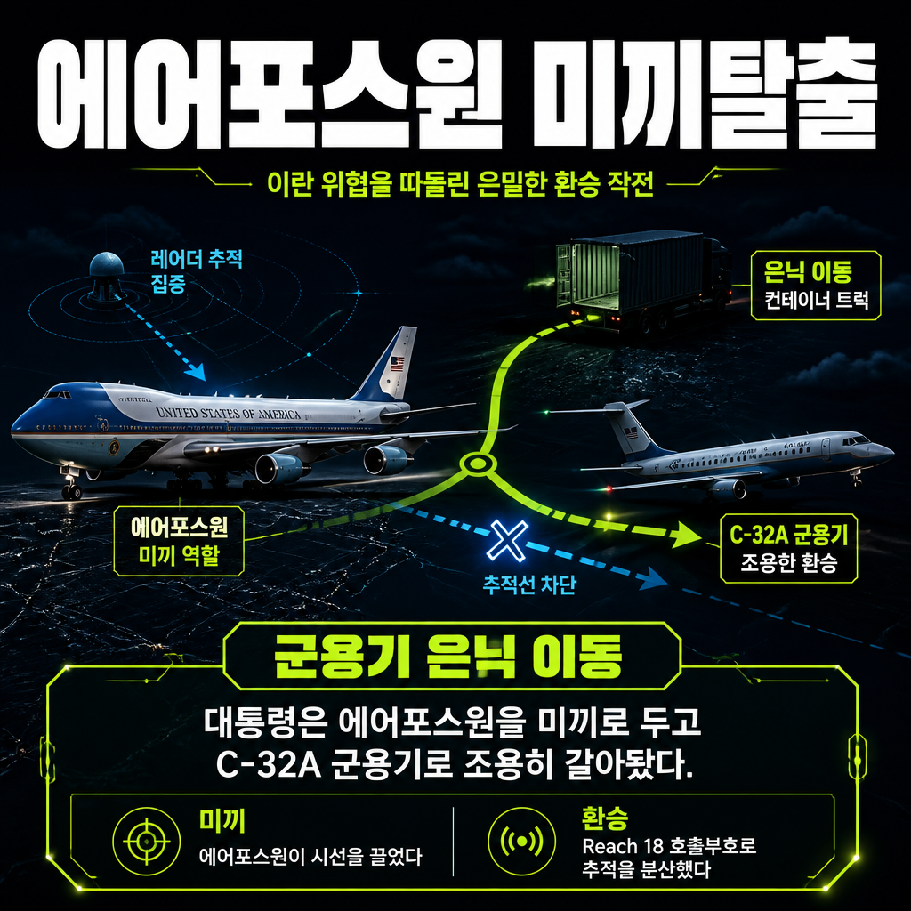 에어포스원 미끼탈출