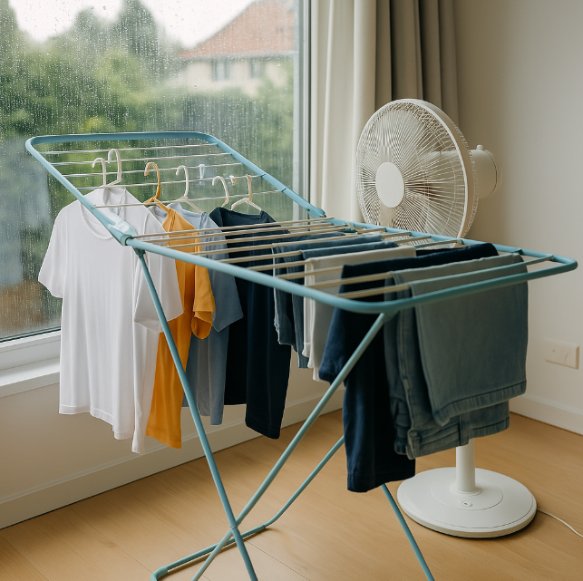 빨래가 마르지 않을 때 빠르게 건조하는 방법