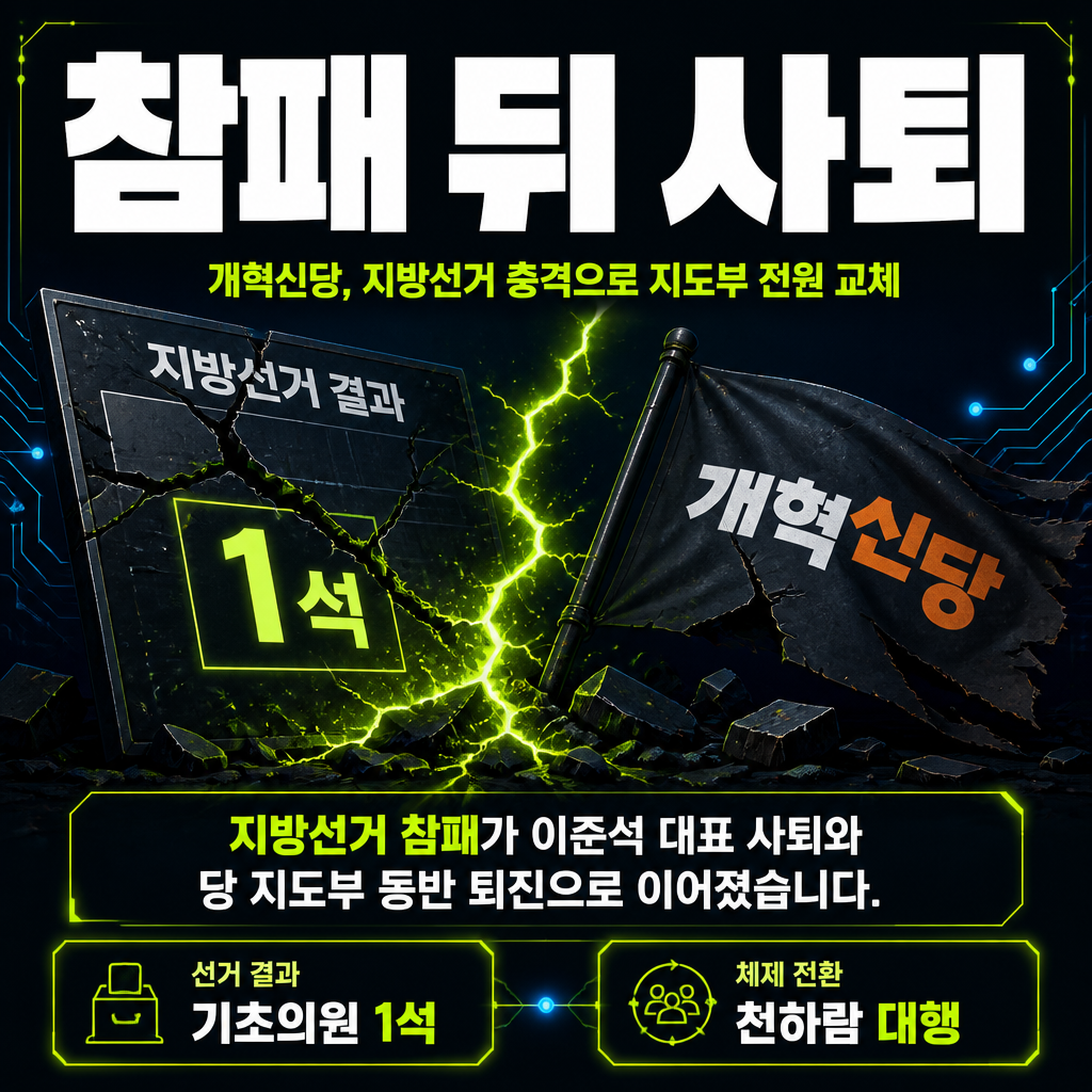 참패 뒤 사퇴