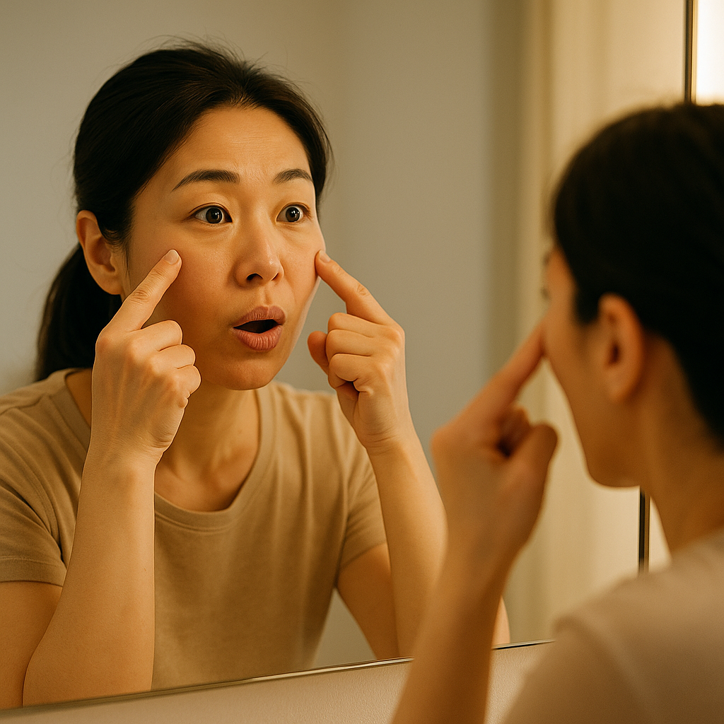 이중턱 없애는 얼굴 운동