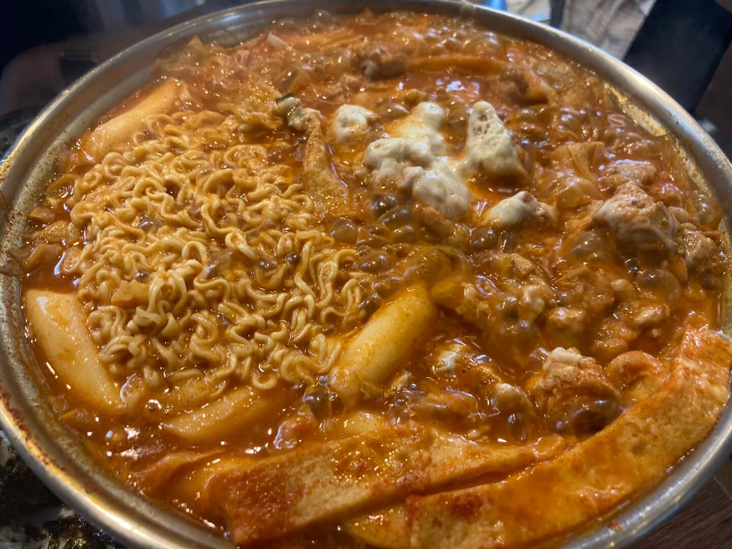 조리 후의 즉석떡볶이 사진