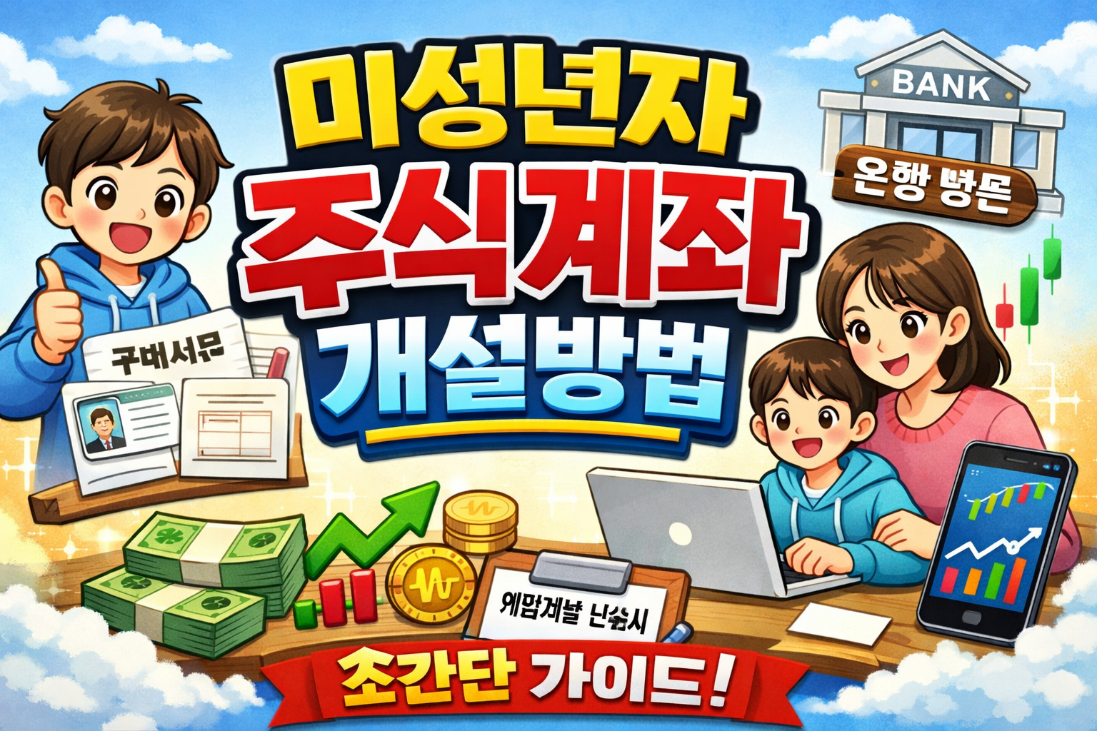 미성년자 주식계좌 개설방법