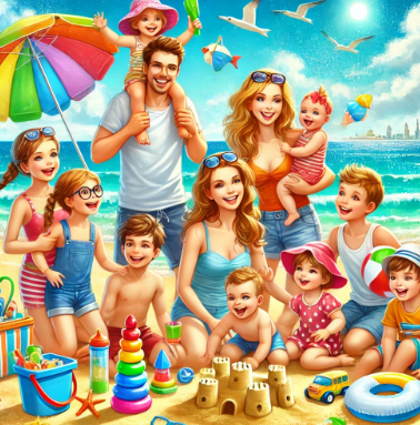 다자녀 가족여행 관련 사진