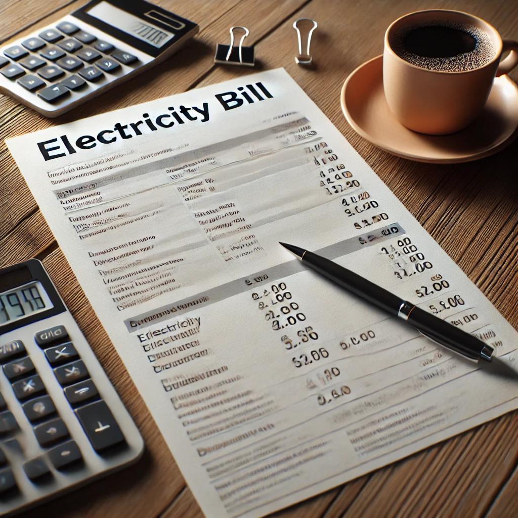 전기요금 영수증 출력