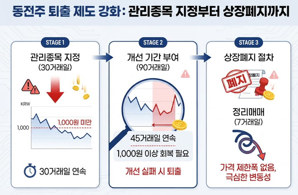 동전주 상장폐지 절차