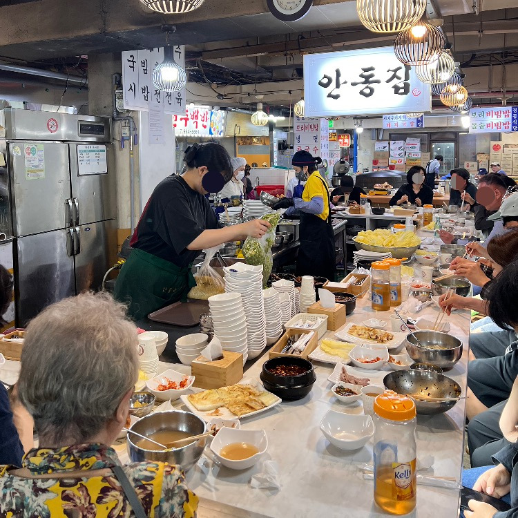 경동시장 이모카세 안동집 손칼국시