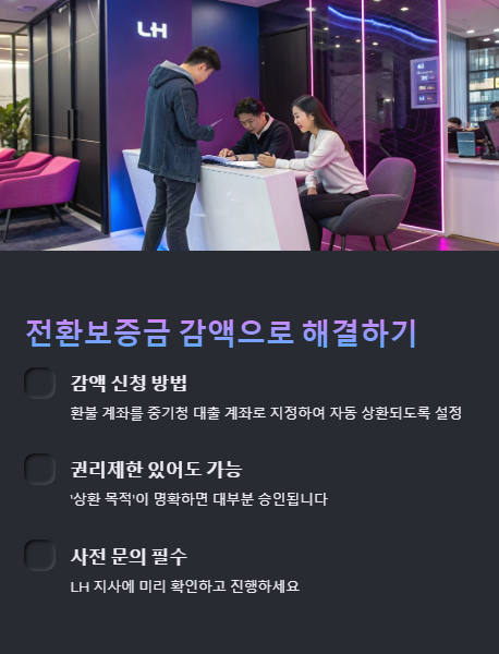 전환보증금 감액으로 해결하기