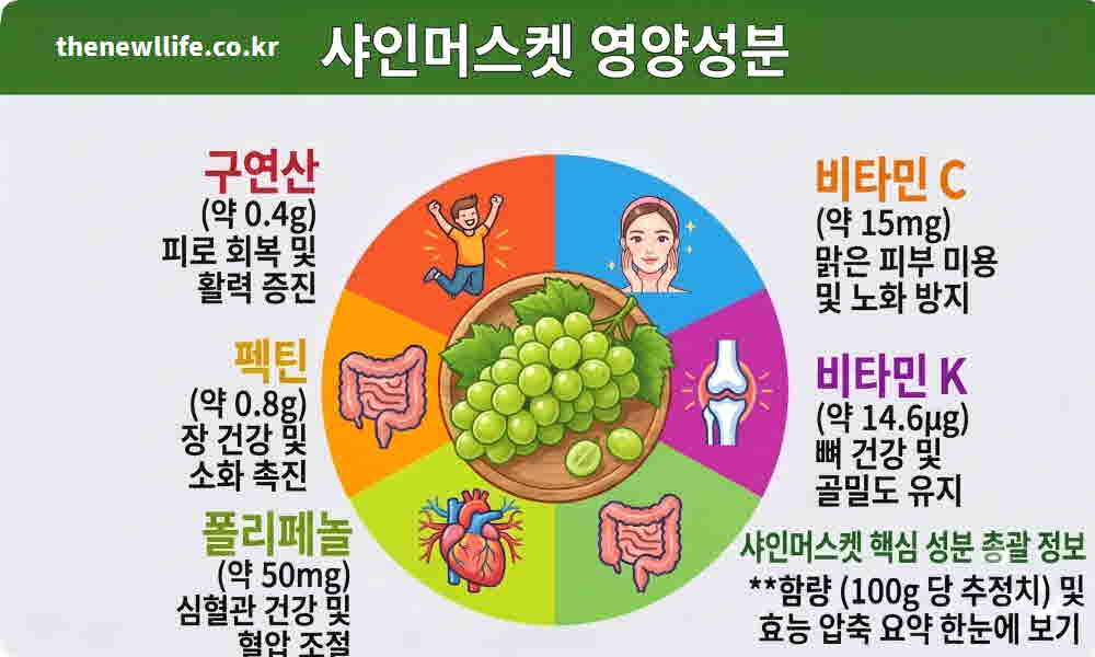 샤인머스켓 효능 영양성분