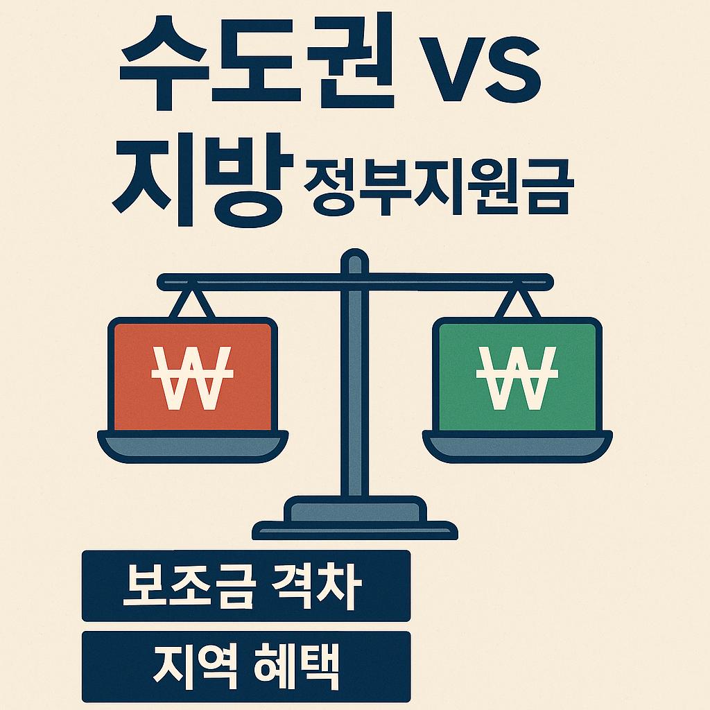 수도권vs지방 정부지원금
