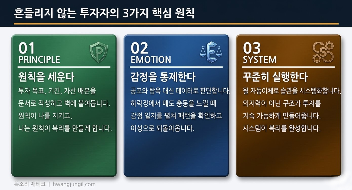 흔들리지 않는 투자자의 3가지 핵심 원칙
