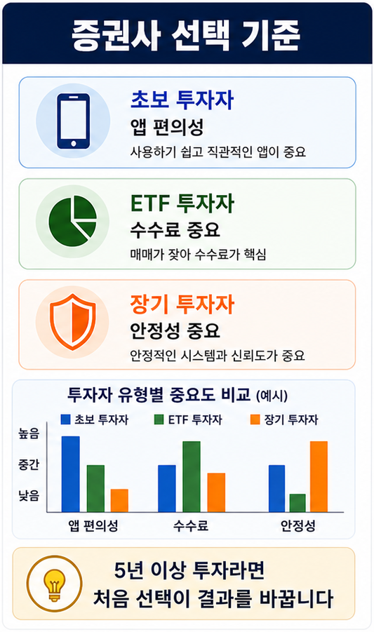 증권사 선택 기준