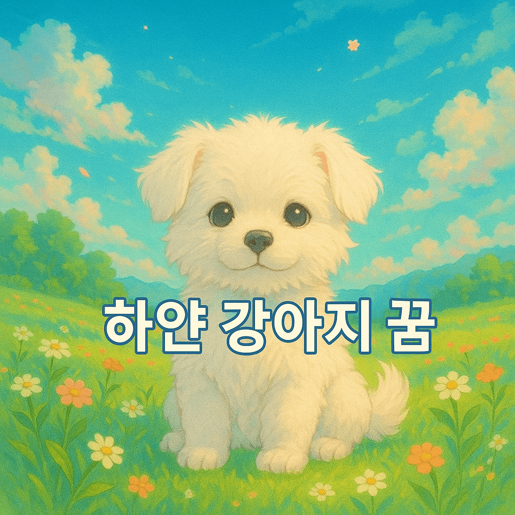 하얀 강아지 꿈 해몽