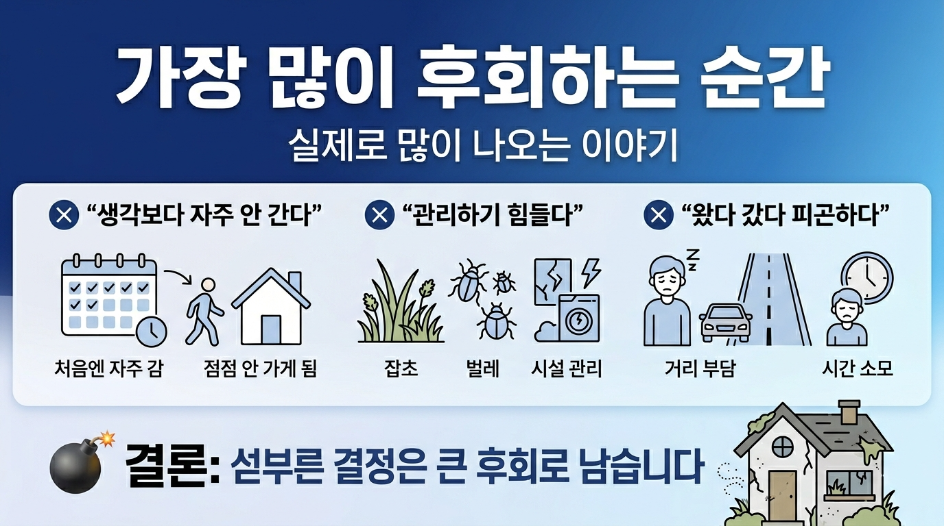 가장 많이 후회하는 순간