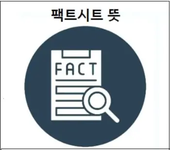 팩트시트 뜻