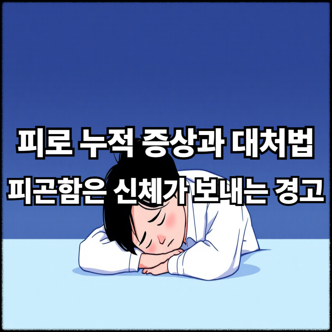 피로 누적 증상과 대처법(+몸이 보내는 사인, 그리고 실천 처방)