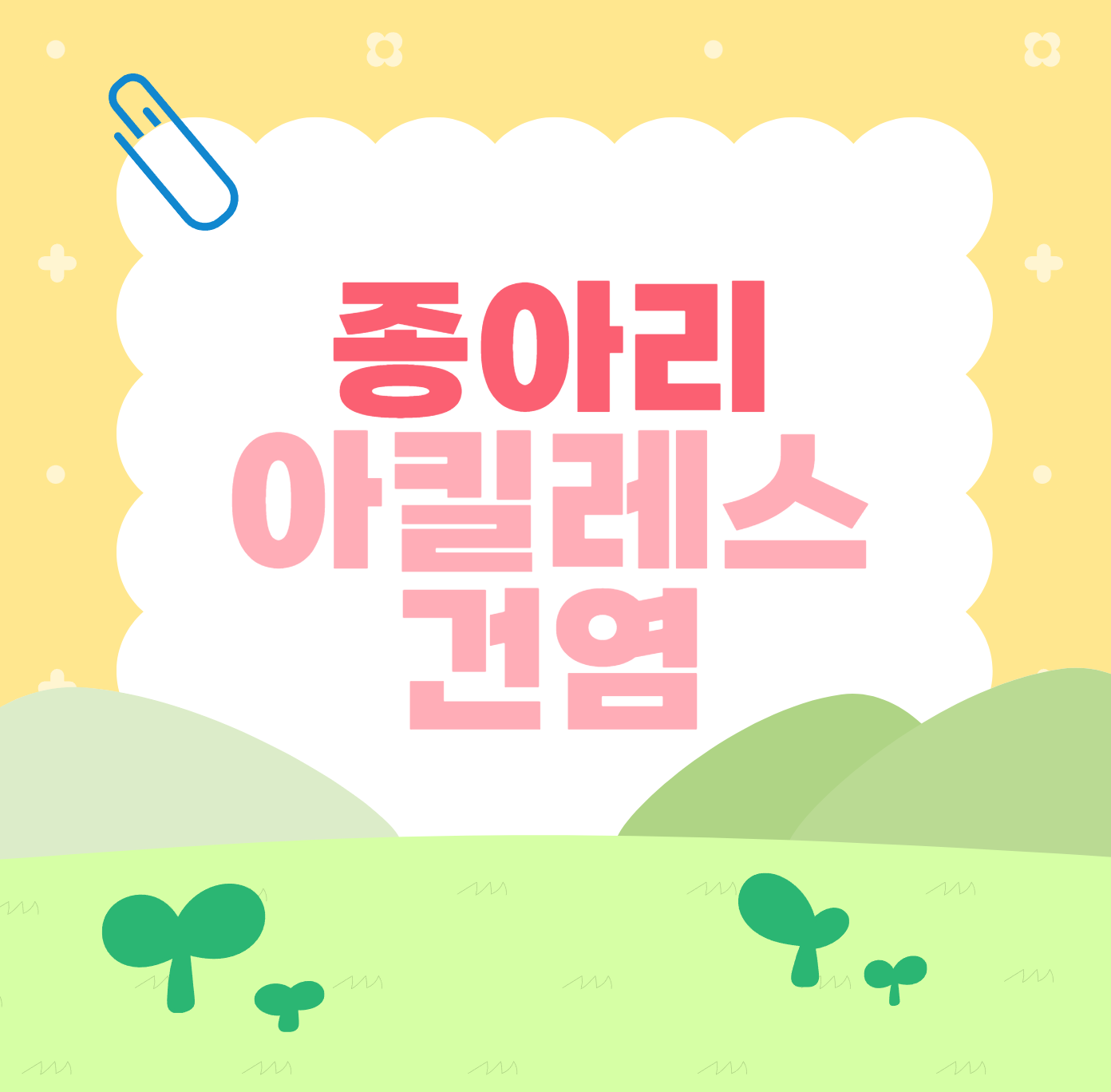 아킬래스 건염 이미지