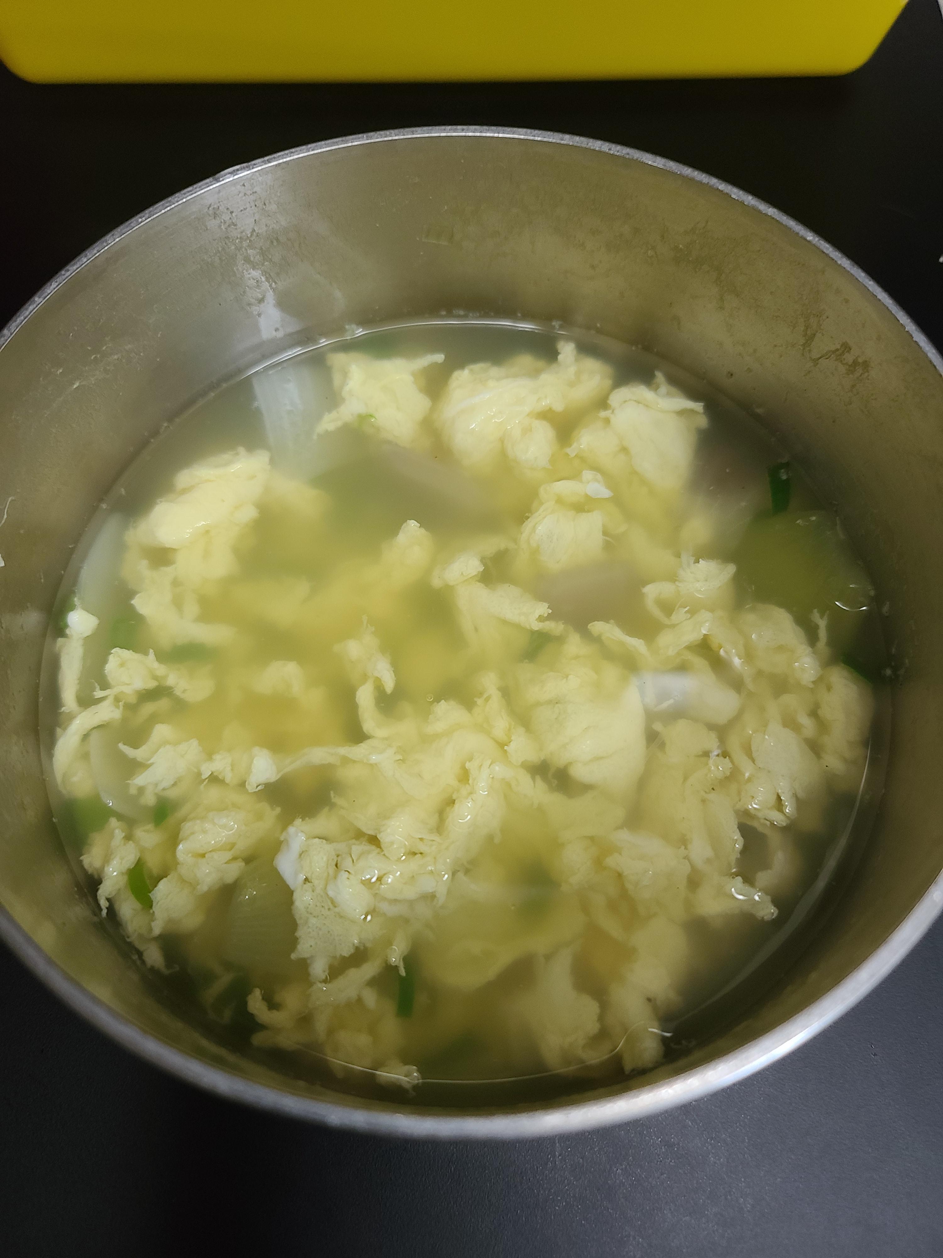 초스피드 저녁 김치말이밥과 계란국