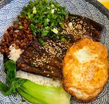 계란-청경채-가지-고기