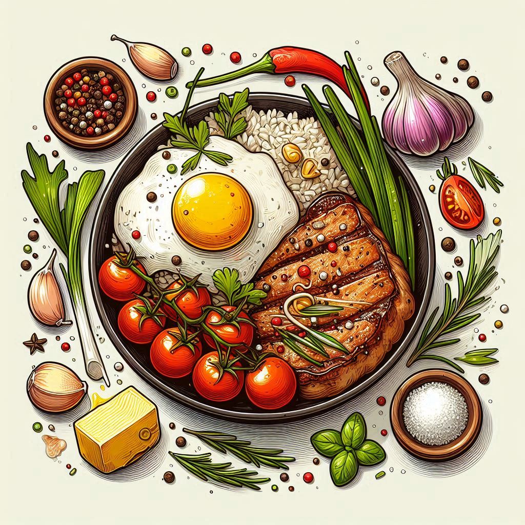 닭고기 스테이크 덮밥