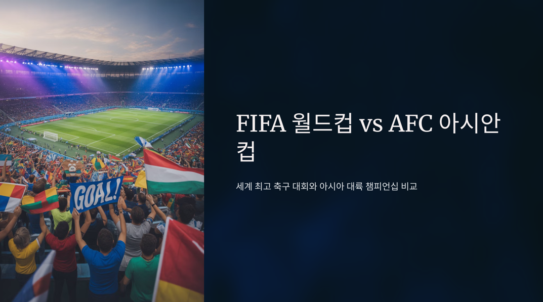 FIFA 월드컵대 AFC 아시안컵