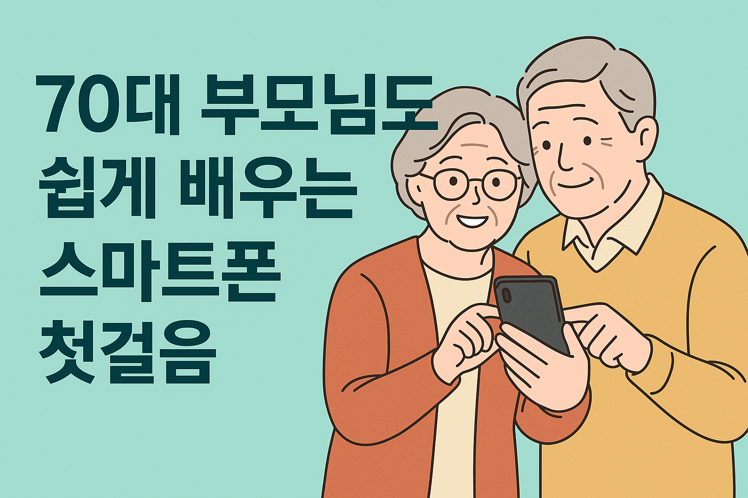70대 부모님도 쉽게 배우는 스마트폰 첫걸음