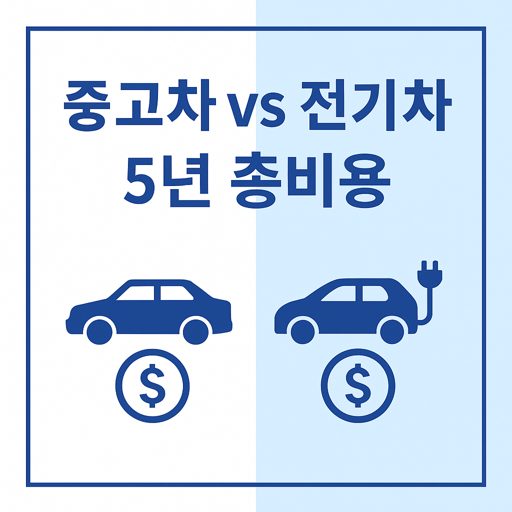 중고차 유지비 vs 전기차 충전비, 5년간 총비용 비교