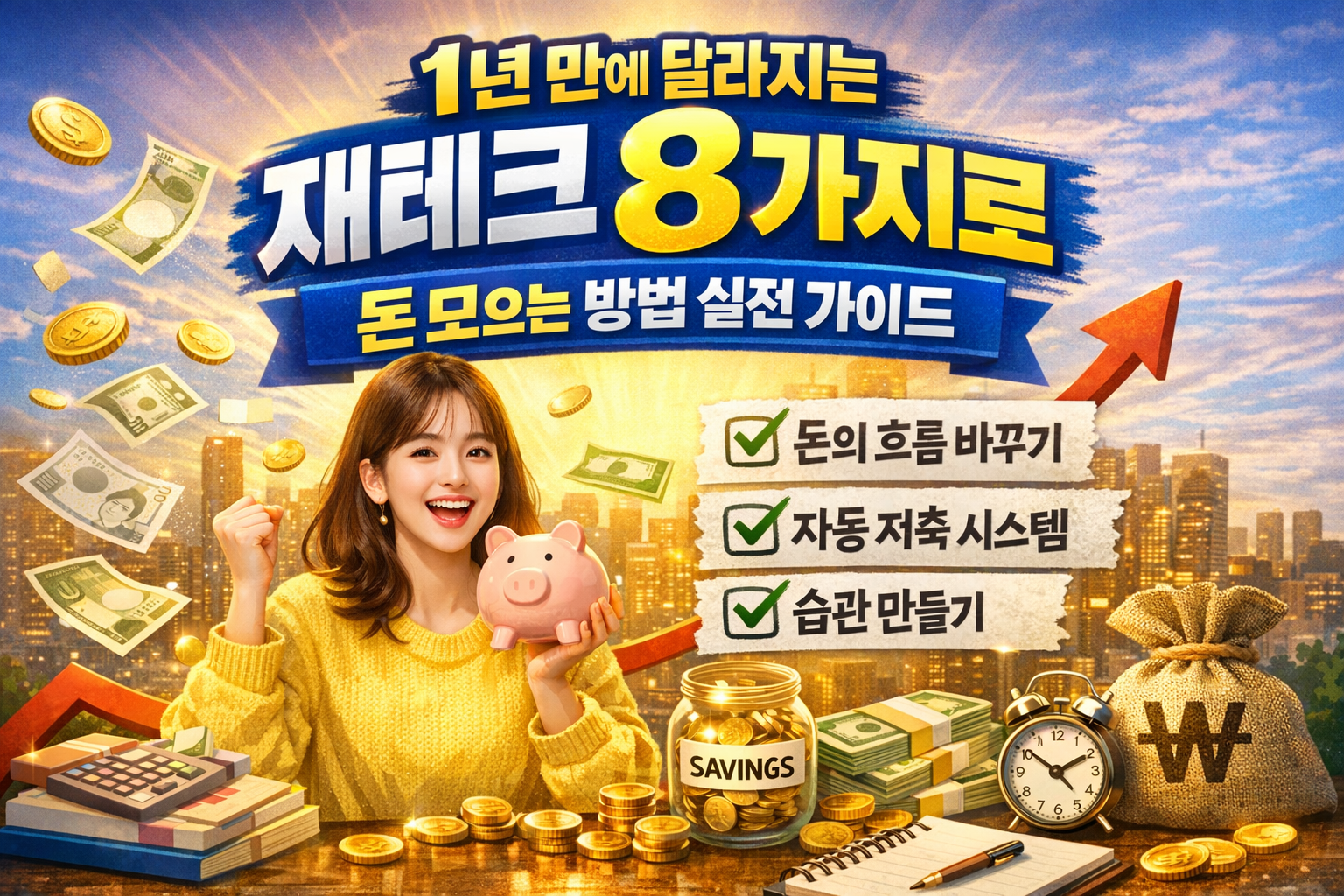 1년 만에 달라지는 재테크 8가지로 돈 모으는 방법 실전 가이드