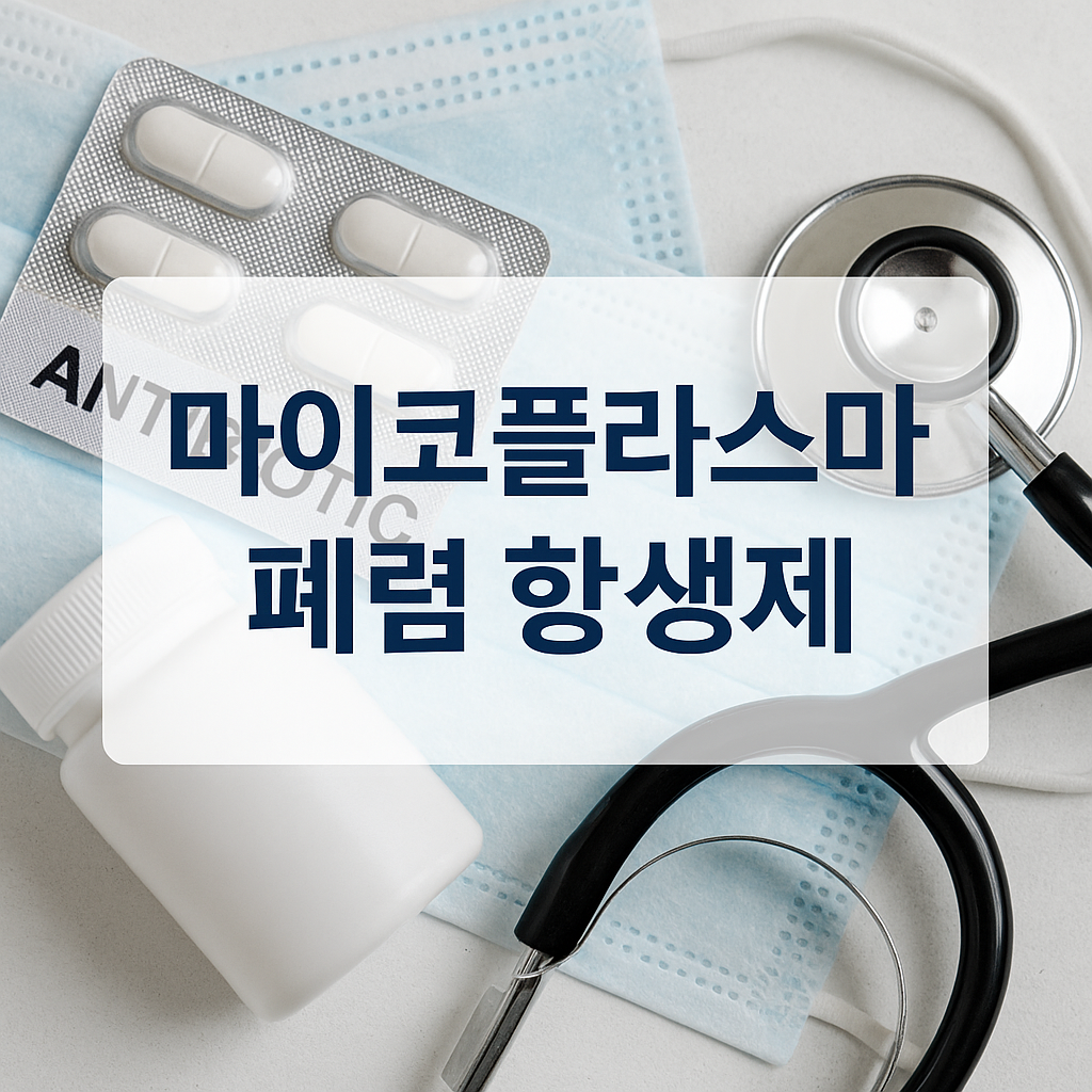 요즘 유행하는 마이코플라스마 폐렴 항생제 내성 이슈와 대처법