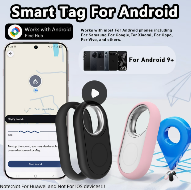 안드로이드 전용 스마트 태그 (구글 파인드 허브 연동)