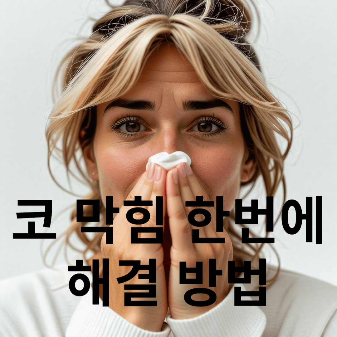 코 막힘 한번에 해결 방법