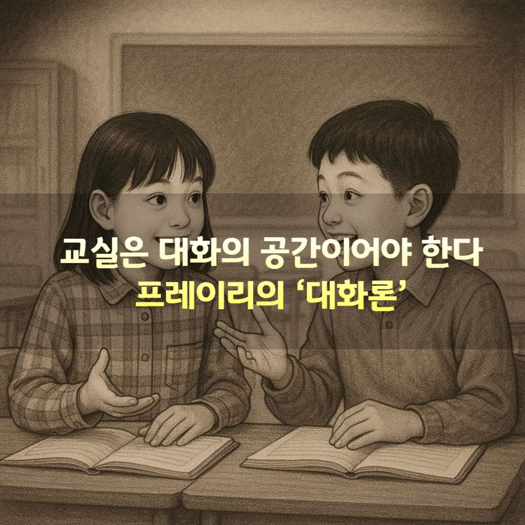 교실은 대화의 공간이어야 한다.