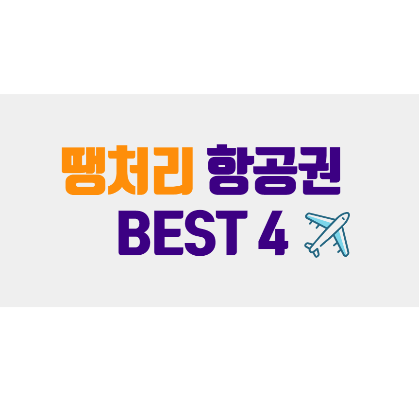 땡처리 항공권