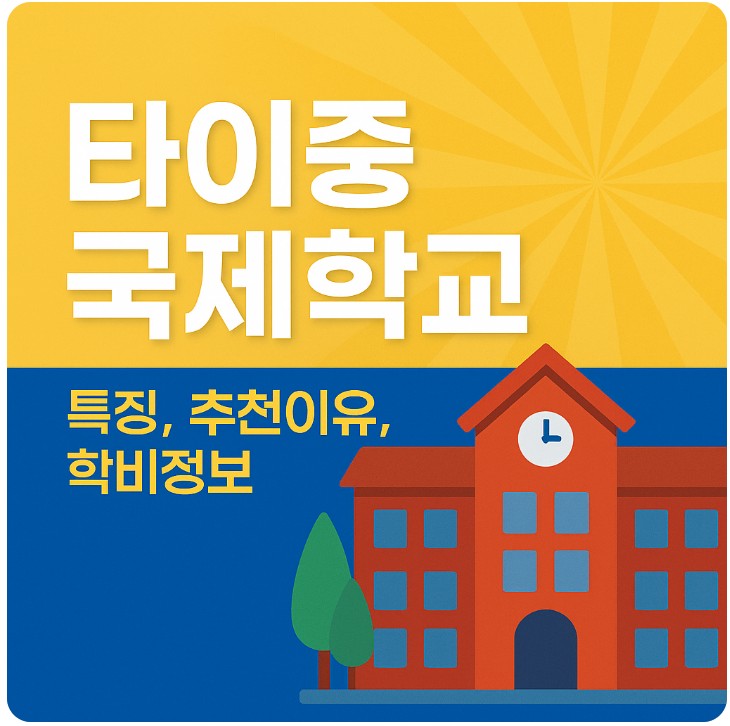 타이중 국제학교 ( 특징, 추천이유, 학비정보 ) 관련