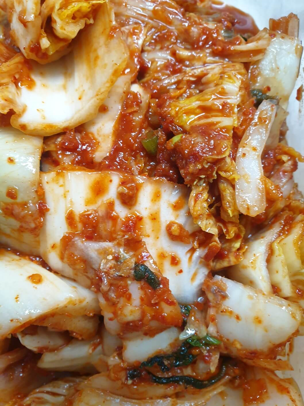 완성된 김장김치